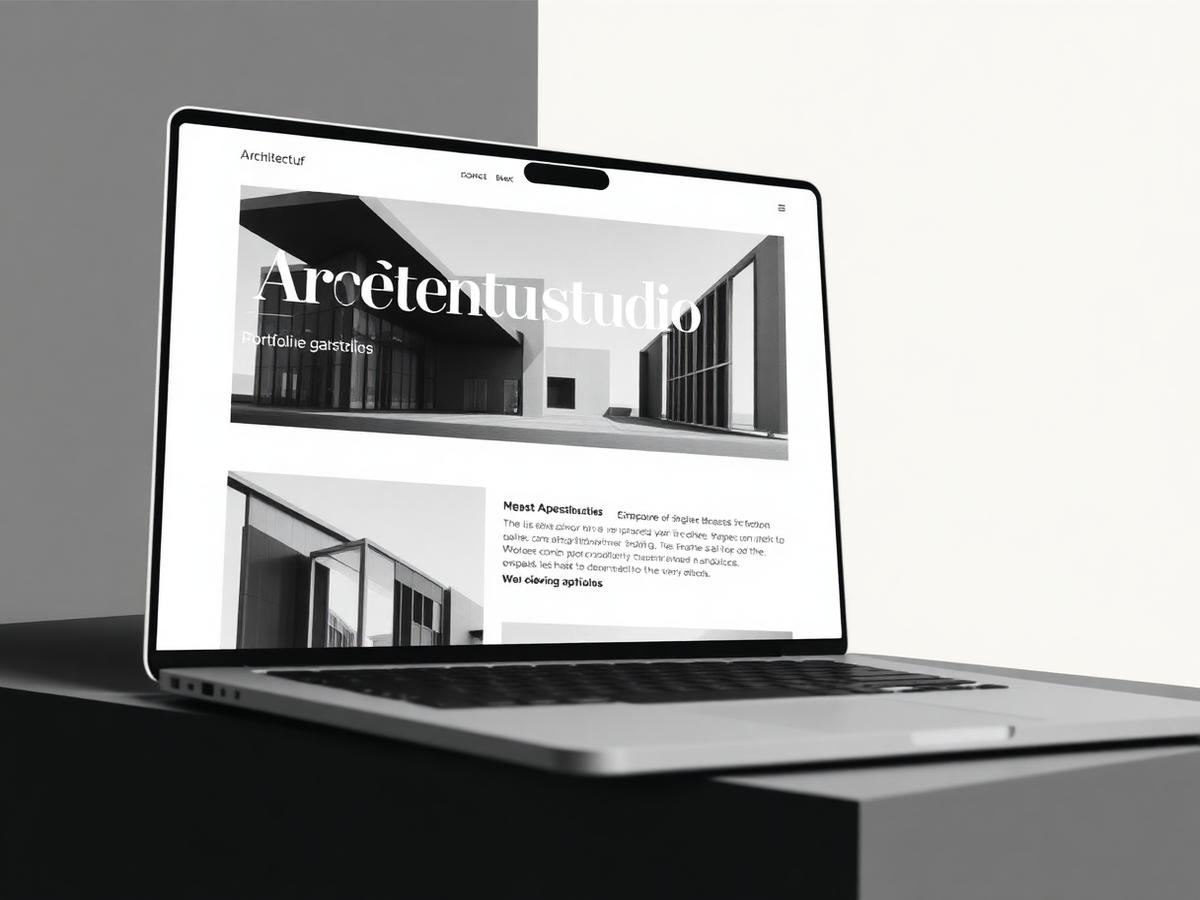 Website mockup for Studio Norra