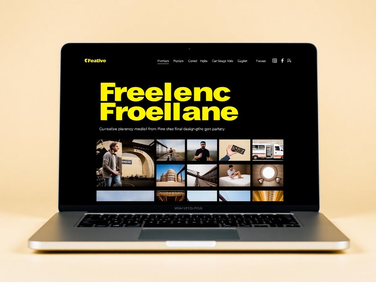 Website mockup for Mara Okafor